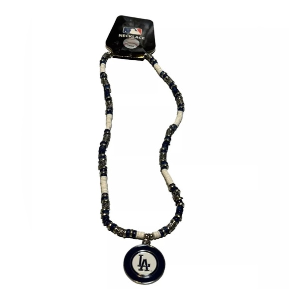 Los Angeles Dodgers MLB Shell Necklace, 18-Inch NEW - Picture 1 of 8